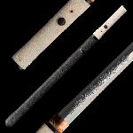 Japan Swords Aichi Wakizashi Tamahagane Flower Horimono s oboustrann�m hamonem Suguha